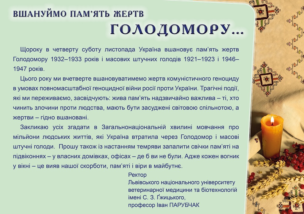 День Голодомор 2025